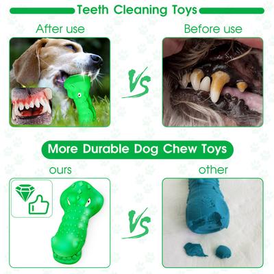 Show full view: FUUFOME Textured Chew Dog Toy, Green slide 6 of 8