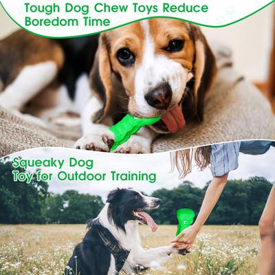 Show full view: FUUFOME Textured Chew Dog Toy, Green slide 5 of 8