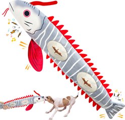 FUUFOME 20-in Fish Plush Dog Toy