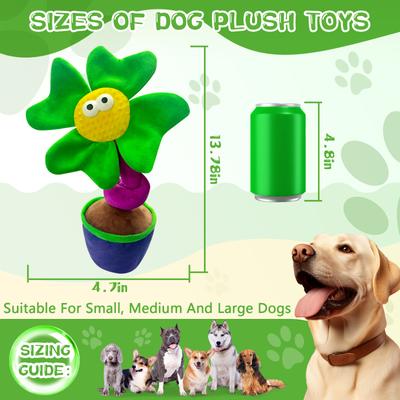Show full view: FUUFOME Sunflower Plush Dog Toy slide 4 of 8