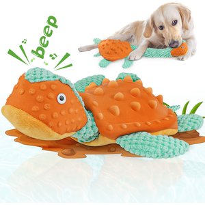 FUUFOME Turtle Plush Dog Toy, Green