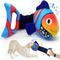 Show in main carousel: FUUFOME Fish Plush Dog Toy, Multicolor slide 1 of 10