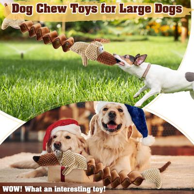 Show full view: FUUFOME 15.7-in Stretch Plush Dog Toy, Brown slide 7 of 8