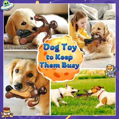 Show full view: FUUFOME Alien Chew Dog Toy, Brown slide 6 of 8