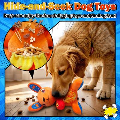 Show full view: FUUFOME Hidden Pocket Crinkle Plush Dog Toy, Orange slide 2 of 8