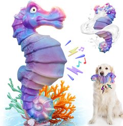 FUUFOME Seahorse Chew Dog Toy, Purple