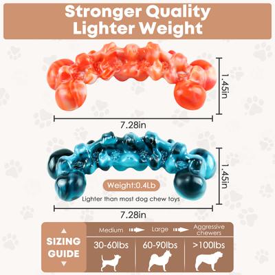 Show full view: FUUFOME Bone Shaped Chew Dog Toys, 2 count slide 5 of 8