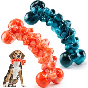 FUUFOME Bone Shaped Chew Dog Toys, 2 count