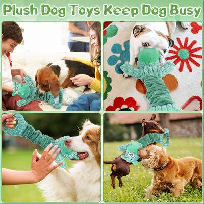 Show full view: FUUFOME Strechy Crinkle Plush Dog Toy, Green slide 6 of 8