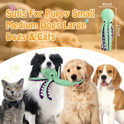 FUUFOME 13.5-in Plush Dog Toy, Green slide 2 of 7