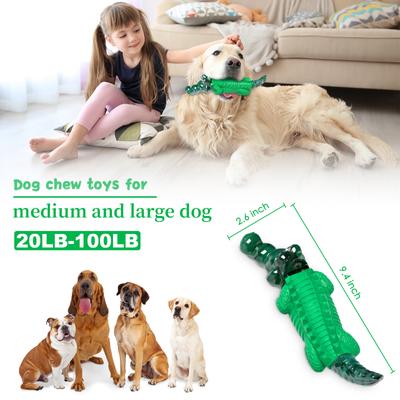 Show full view: FUUFOME Alligator Chew Dog Toy, Green slide 4 of 10