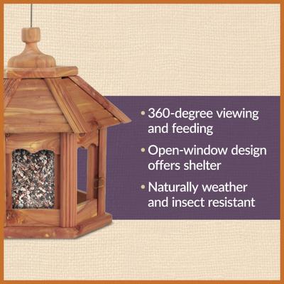 Show full view: Dr. Pol Cedar Gazebo Bird Feeder slide 4 of 9