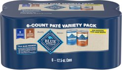 Blue Buffalo Homestyle Recipe Chicken & Turkey Variety Pack Wet Dog Food, 12.5-oz can, 6 count
