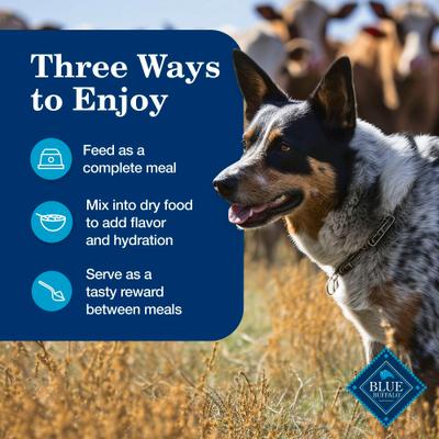 Show full view: Blue Buffalo Homestyle Recipe Senior 7+ Turkey & Lamb Variety Pack Wet Dog Food, 12.5-oz can, 6 count slide 8 of 10