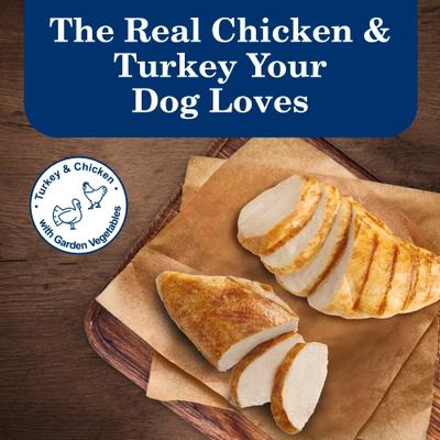 Show full view: Blue Buffalo Homestyle Recipe Chicken & Turkey Variety Pack Wet Dog Food, 12.5-oz can, 6 count slide 4 of 10