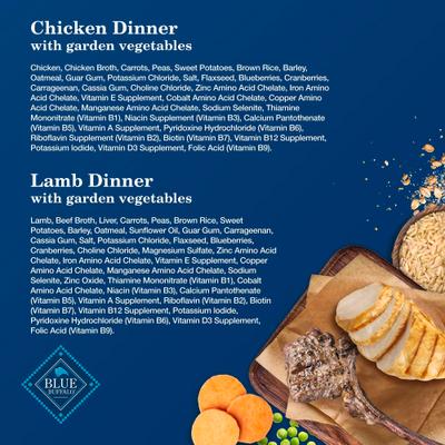 Show full view: Blue Buffalo Homestyle Recipe Chicken & Lamb Variety Pack Wet Dog Food, 12.5-oz can, 6 count slide 6 of 10