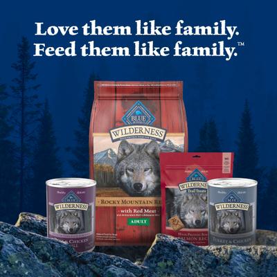 Show full view: Blue Buffalo Wilderness Grain-Free Beef & Chicken Grill, Turkey & Chicken Grill Variety Pack Wet Dog Food, 12.5-oz can, 6 count slide 10 of 10