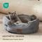 Show in main carousel: Bedsure Round Bolster Anti-Slip Puppy & Kitten Bed with Washable Pillow Cushion, Dark Grey, Small slide 4 of 10