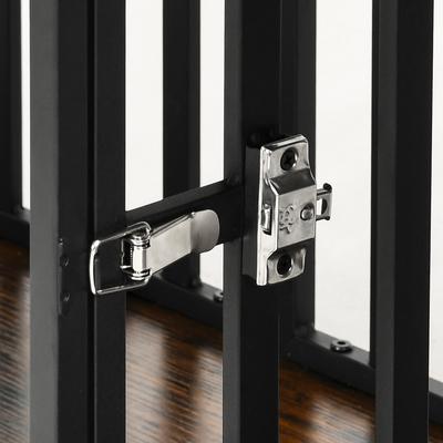 Show full view: Wooflex Double Dog Waterproof Hard-Sided Dog Crate, Rustic Brown, 86.6-in slide 6 of 8