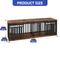 Show in main carousel: Wooflex Double Dog Waterproof Hard-Sided Dog Crate, Rustic Brown, 86.6-in slide 2 of 8
