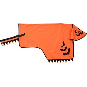 Tough1 Halloween Horse Quarter Sheet, Orange/Black, Horse: 55-in spine, 36-in drop, 40-in breastcollar