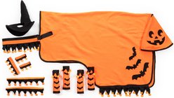 Tough1 5 Piece Halloween Horse Sheet Set, Orange/Black, Horse
