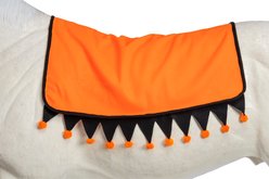 Tough1 Western Halloween Horse Saddle Pad Cover, Orange/Black, 36 x 34-in