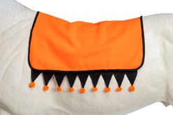 Tough1 English Halloween Horse Saddle Pad Cover, Orange/Black, 29 x 36-in