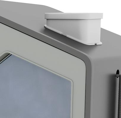 Show full view: Yitahome Enclosed Clumping Cat Litter Box with Mat & Scoop, Gray, X-Large: 15.1 x 19.3 x 15.5-in slide 9 of 9