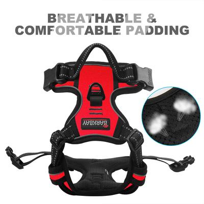 Show full view: BARKBAY Front Clip Reflective No Pull Dog Harness, Red, X-Large: 30 to 38-in chest slide 8 of 12