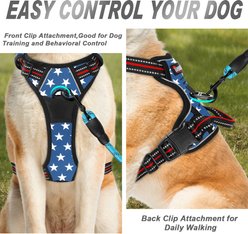 BARKBAY Front Clip Reflective No Pull Dog Harness, Star, Large: 24.5 to 32.5-in chest slide 2 of 9