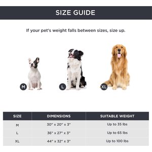 Bedsure Self-Warming Orthopedic Waterproof Sherpa & Oxford Fabric Removable Cover Dog Bed, Ashen Grey, Large