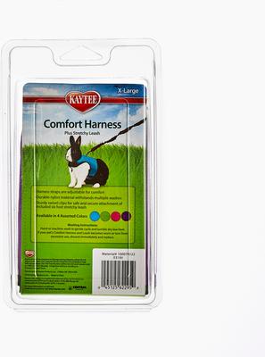 Show full view: Kaytee Comfort Harness & Stretchy Leash, X-Large, Assorted Colors slide 2 of 4