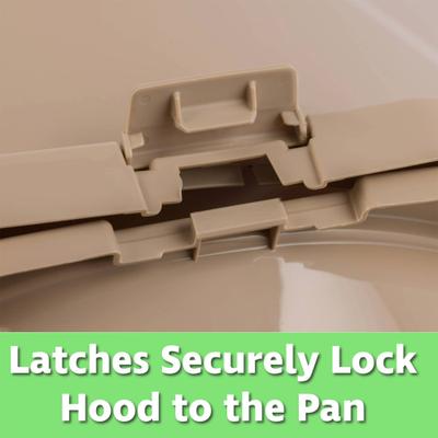 Show full view: Van Ness Enclosed Corner Cat Litter Box, Beige, Large slide 8 of 10