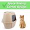Show in main carousel: Van Ness Enclosed Corner Cat Litter Box, Beige, Large slide 5 of 10