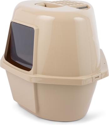 Show full view: Van Ness Enclosed Corner Cat Litter Box, Beige, Large slide 3 of 10