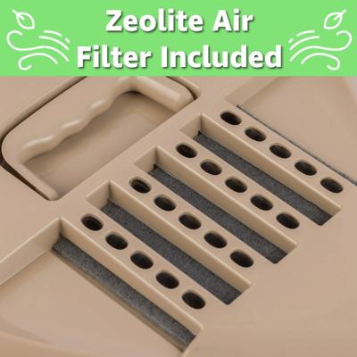 Show full view: Van Ness Enclosed Corner Cat Litter Box, Beige, Large slide 6 of 10