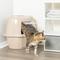 Show in main carousel: Van Ness Enclosed Corner Cat Litter Box, Beige, Large slide 1 of 10