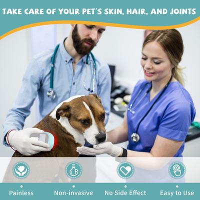 Show full view: PUPCA Cold Laser Red Light Therapy Brush for Dogs & Cats, Blue slide 8 of 11