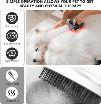 Show full view: PUPCA Cold Laser Red Light Therapy Brush for Dogs & Cats, Black slide 10 of 11
