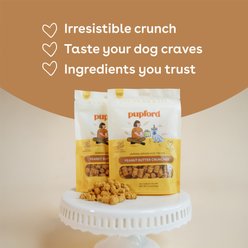 Pupford Human-Grade Peanut Butter Adult Crunchies Dog Treats, 5-oz bag slide 2 of 4