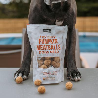 Show full view: Natural Rapport The Only Pumpkin Meatballs Dog Freeze Treats, 4-oz bag slide 7 of 7