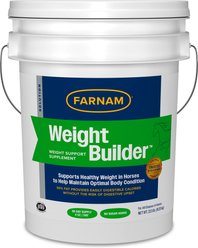 Farnam Weight Builder Weight Support Supplement for Horses, 22.5-lb, 90 Day Supply