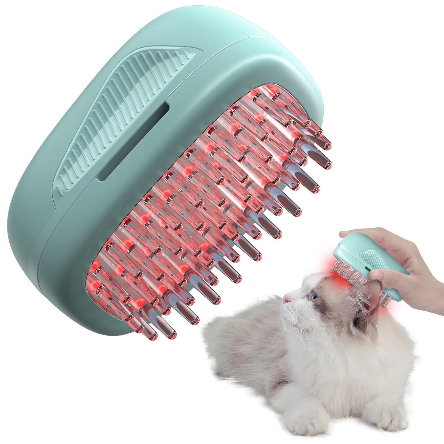 Pupca Cold Laser Red Light Therapy Brush For Dogs & Cats