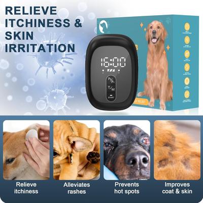Show full view: PUPCA Cold Laser Red Light Therapy Brush for Dogs & Cats, Black slide 3 of 11