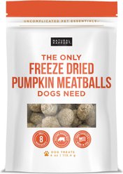 Natural Rapport The Only Pumpkin Meatballs Dog Freeze Treats, 4-oz bag