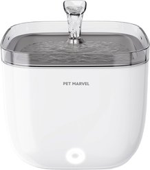 Pet Marvel Light Automatic Stainless Steel Dog & Cat Water Fountain, 2-l
