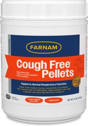 Farnam Cough Free Pellets Respiratory Health Horse Supplement, 2.5-lb jar, 70 Day Supply