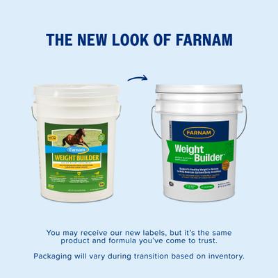 Show full view: Farnam Weight Builder Weight Support Supplement for Horses, 22.5-lb, 90 Day Supply slide 2 of 10