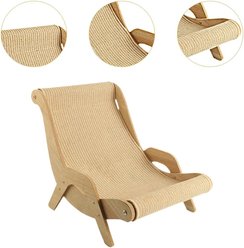 NonoPets Wooden Sisal Cat Scratcher Lounge Chair, Large slide 2 of 5